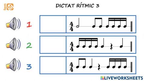 4t Dictat rítmic 3