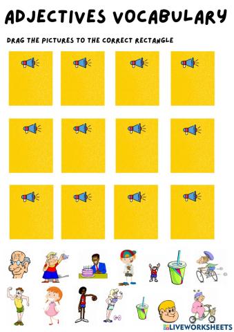 Adjectives vocabulary