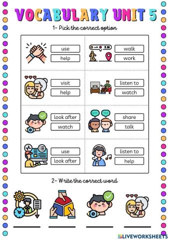 Past times vocabulary