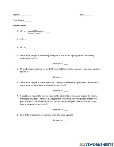Permutations