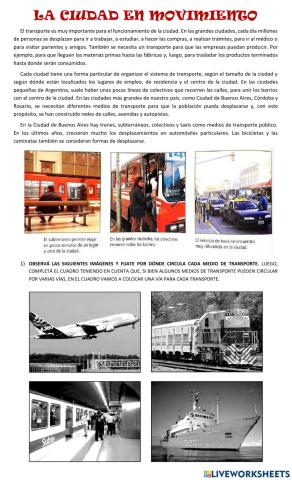 La ciudad en movimiento