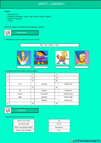 Personal information