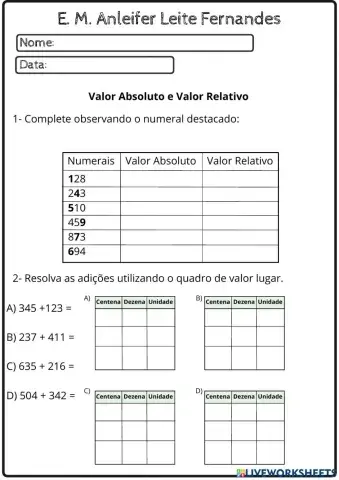 Sistema de Numeração Decimal