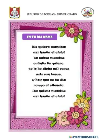 Poema a mamá