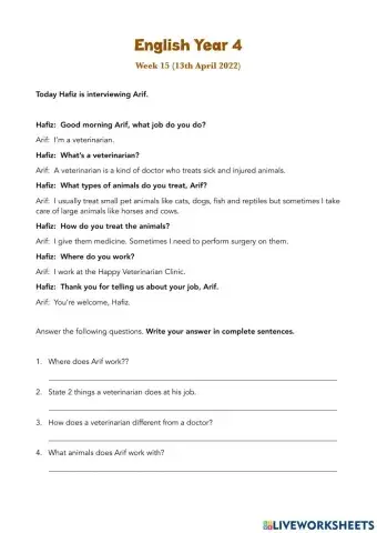 Reading Comprehension