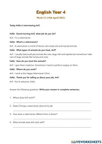 Reading Comprehension