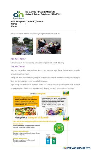 Mengelola sampah rumah