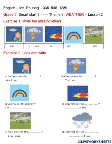 Weather - 2 - smart start 3