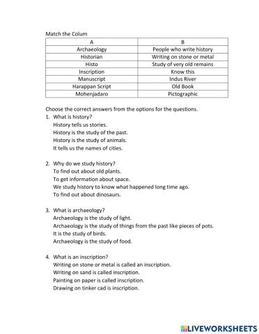 Indus Valley Civilisation ICSE grade 6