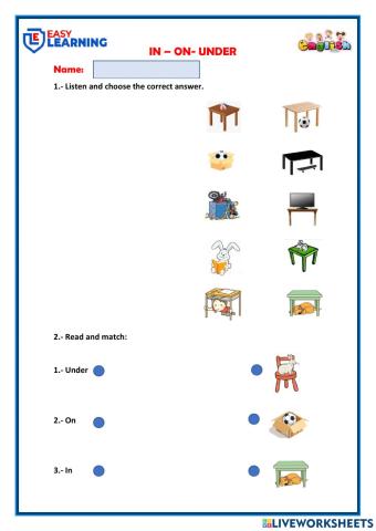 Prepositions of place