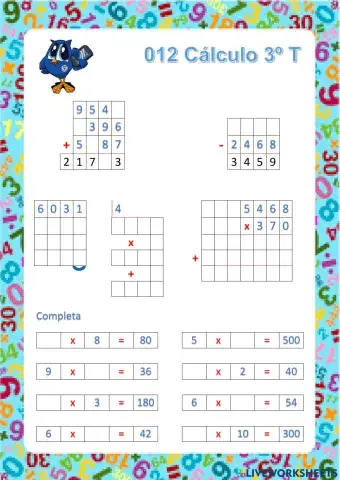 012 Cálculo Tercer Trimestre