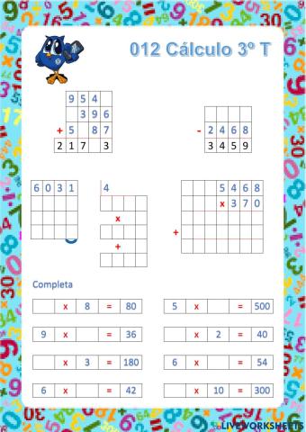 012 Cálculo Tercer Trimestre
