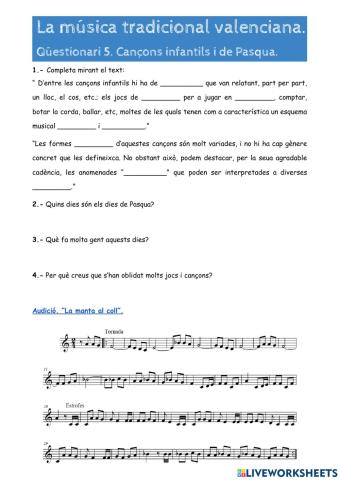 La música tradicional valenciana