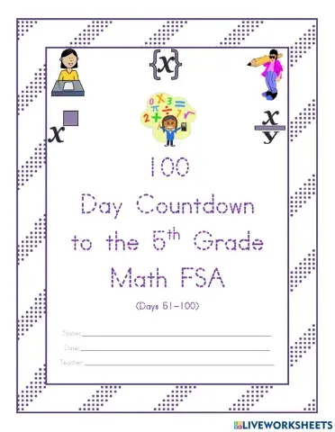 100 day countdown multipliying by scaling