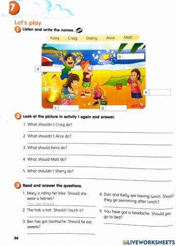 Smart Junior 4 Unit 7