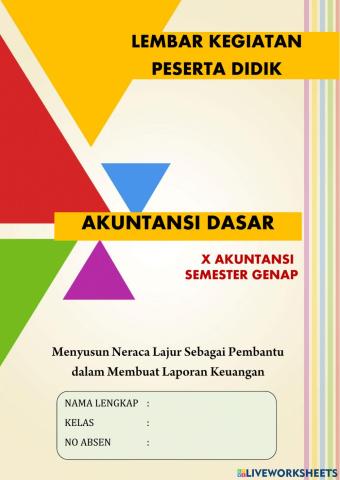 Lkpd neraca lajur jasa