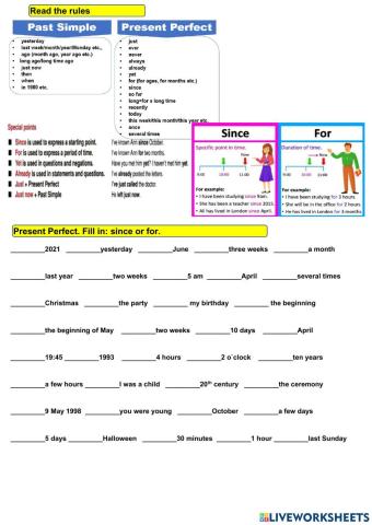 Present Perfect vs Past Simple