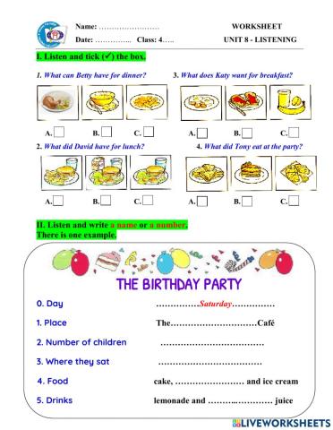 U8. WS10 – Listening 1