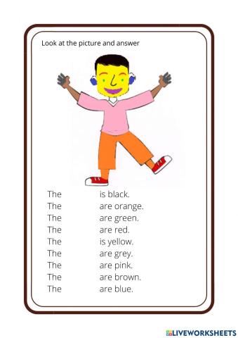 Body parts, Family and Friends 1