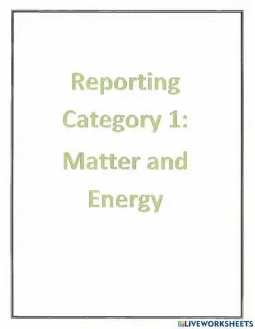 Reporting category 1 STAAR review 8th grade Science