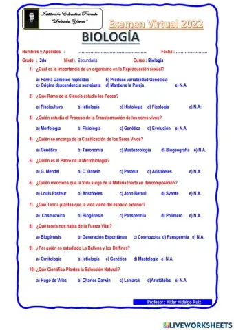 Biología 2do