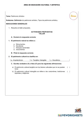 Patrimonio Artístico