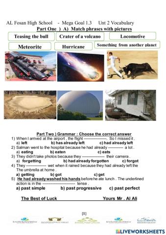 Mega Goal 1.3  Unit 2