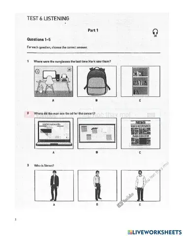 KET COLLINS - Test 6- Listening