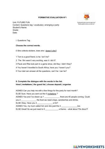 Future Fun - questions tag - party