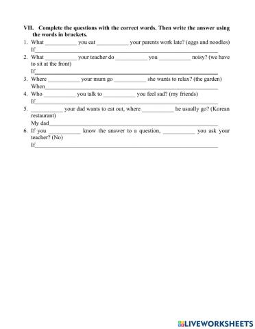 Unit 9 vocabulary and grammar