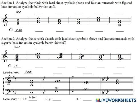 Figured bass and tablature