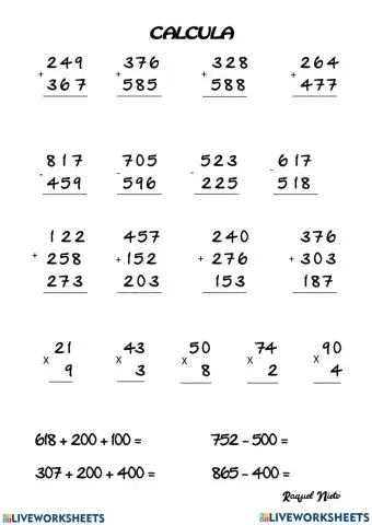 Ficha matematica 5primaria