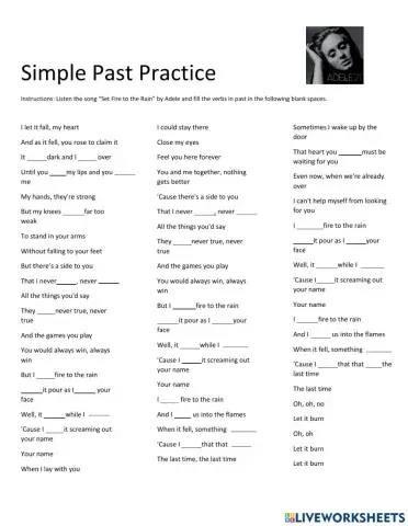 Simple Past Practice