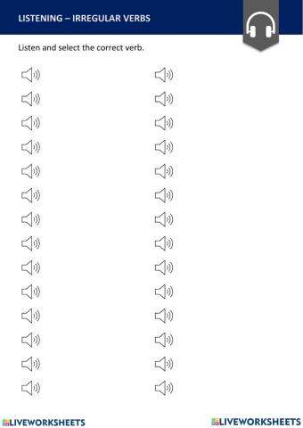 Simple past Irregular verbs - Pronunciation