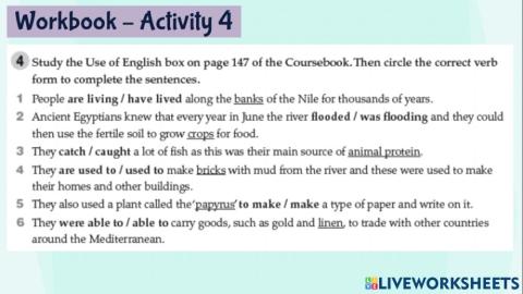 Unit 9 lessons 1-2 workbook activity 4