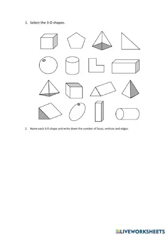3D shapes