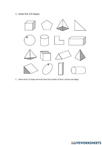 3D shapes
