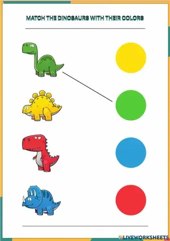 Dinosaur color matching