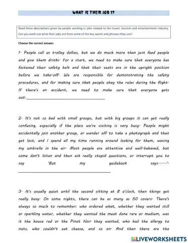 What is their job 1?