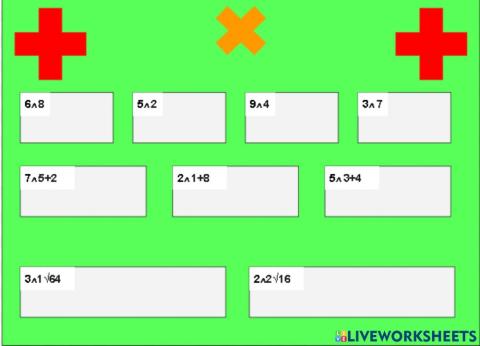 Ejercicios de potencia (y radicacion)