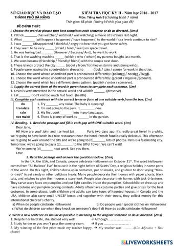 E9 - second term test 2
