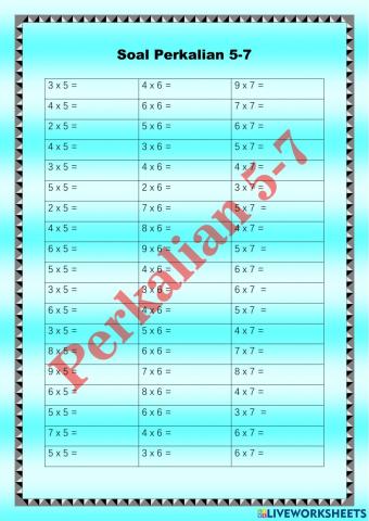 Perkalian 5-7