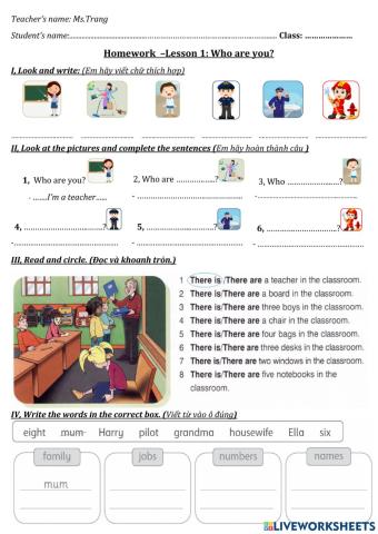 3A-Lesson 1-Who are you?