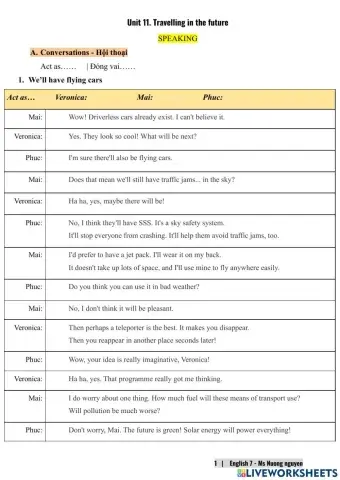 E7U11 Travelling in the future (speaking) -nuongnguyen