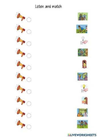 Listen and match regular verbs past simple 1