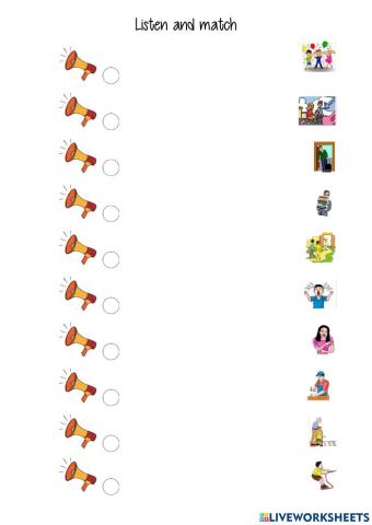 Listen and match regular verbs past simple 3