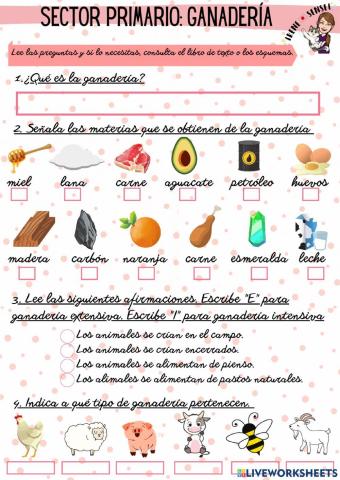 Sector primario: Ganadería