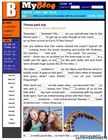 Past simple (afirmative)