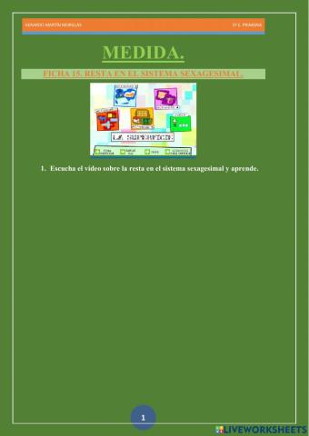 Medida. Ficha 15.