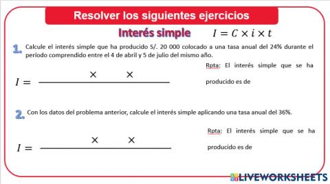 Interés Simple exacto 1